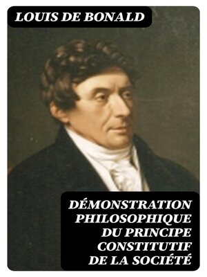 cover image of Démonstration philosophique du principe constitutif de la société